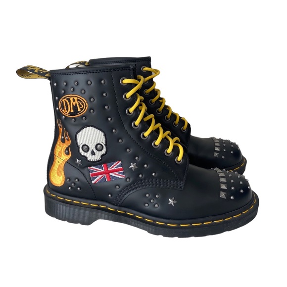 Dr. Martens Other - Dr Marten 1460 Rock & Roll embroidered lace up boots black 10